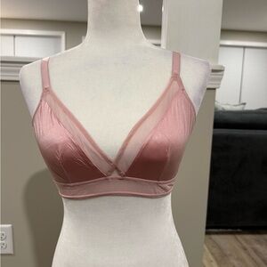 Victoria's Secret Wireless Satin Triangle Bralette with Mesh